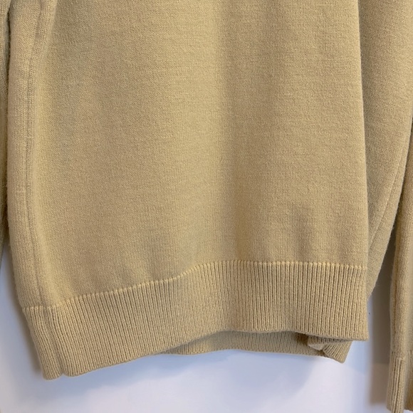 NWOT JULIAN CHANG Wool Cashmere Blend Ruffle Trim Crewneck Pullover Sweater S - Picture 5 of 7